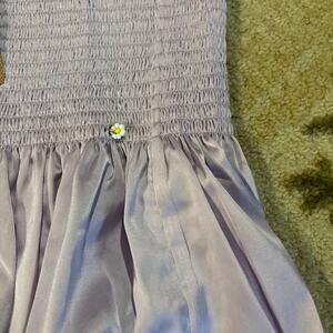 Natural Life NWT Purple Flowy Skort with Flower Bead Detail